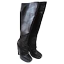 Black leather boots, Pointure 36,5 Item. - Balenciaga