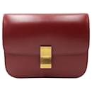 Celine Medium Box Bag in Red Calfskin Leather - Céline