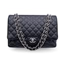 Black Quilted Caviar Maxi Timeless Classic 2.55 Double Flap Bag - Chanel