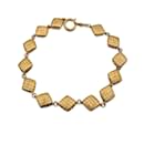 Vintage Gold Metal Quilted Collar Collier Necklace - Chanel
