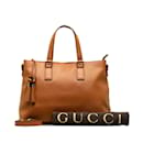 Einkaufstasche aus Bambus mit Quaste aus Leder 365346 - Gucci