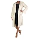 Cream lined-breasted trench coat - size UK 14 - Studio Nicholson