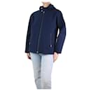 Blue hooded waterproof rain jacket - size XL - Hermès
