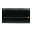 Cartier Black Leather Long Wallet