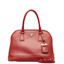 Prada Saffiano Lux Dome Bag Leather Handbag BN2558 in Good condition