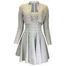 Alaia Bianco / Set di due pezzi di giacca e abito bolero corto in maglia metallizzata argento - Autre Marque
