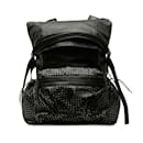 Black Bottega Veneta Fold Over Backpack
