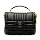 Black Burberry Quilted Lola Chain Satchel