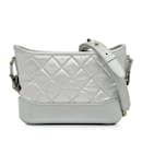 Silver Chanel Small Metallic Gabrielle Crossbody Bag