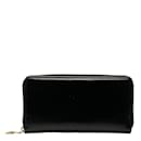 Yves Saint Laurent Leather Zip Around Wallet Leather Long Wallet in Good condition