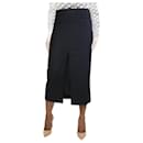 Black slit skirt - size UK 12 - Dries Van Noten