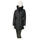 Moncler Zeia Giubbotto Piumino trapuntato nero piumino lungo taglia 2