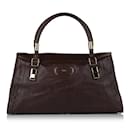 Brown Chloe Victoria Leather Handbag - Chloé