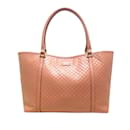 Rosafarbene mittelgroße Microguccissima Joy-Einkaufstasche von Gucci