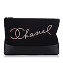 Black Chanel Paris Salzburg Clutch Bag