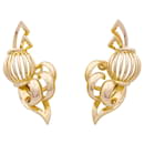 Vintage rose gold earrings. - inconnue