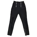 Black Pocket Detail Zipper Pants - Balmain