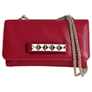 Valentino Garavani Rockstud Shoulder Bag in Red Leather