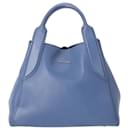 Lanvin Cabas Mini Bag in Blue Leather