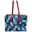 Louis Vuitton Onthego Handbag Good condition Multicolor Denim