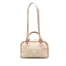 Pink Chanel Small Deauville Bowling Satchel