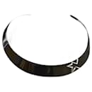 torque necklace, choker Thierry Mugler star, Noir, silver star