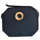 small black LANVIN shoulder bag, soie, Vintage - Lanvin
