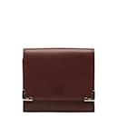 Cartier Leather Card Case Leather Coin Case in Good condition