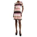Pink zigzag pattern lurex dress - size IT 38 - M Missoni