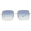 Blaue Sonnenbrille mit eckigem Rahmen und Ombre-Gläsern - Oliver Peoples