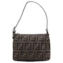 Brown Zucca shoulder bag - Fendi