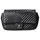 Black Timeless small 2015 silver hardware flap - Chanel