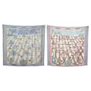 NEW HERMES PASSADES AND SERPENTINES lined-SIDED SCARF H903688S SQUARE 90 - Hermès