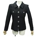 VESTE CHANEL PARIS CUBA RUNWAY P55551V30555 TWEED NOIR 40 M A ZIP JACKET - Chanel