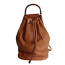Gucci Gucci Bamboo backpack in brown leather, Maxi size