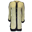 Marni Yellow / White / Blue / Black Woven Cotton Coat - Autre Marque