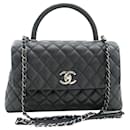 Black 2016 quilted caviar leather 2WAY bag - Chanel