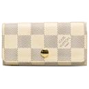 Louis Vuitton Damier Azur bianco 4 Portachiavi