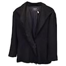 LANVIN 2014 Tweed Textured Short Coat in Black Viscose - Lanvin