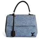 Borsa a mano Cluny Plain in pelle Epi azzurra - Louis Vuitton