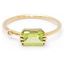 Gold, Peridot and Diamond Ring - Autre Marque