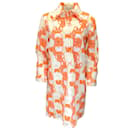 Etro Ivory / Orange Embroidered Lace Dress - Autre Marque