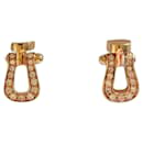Fred Force earrings 10 in yellow gold and diamonds