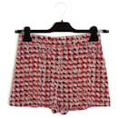 Recurso 2015 Pantalones cortos de seda tricolor Louis Vuitton Ghesquiere FR38