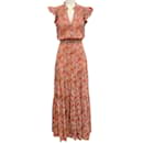 Vestido Midi Veronica Beard Multi Tawny em Camadas - Autre Marque