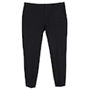 Polo Ralph Lauren Tapered Cropped Trousers in Black Cotton
