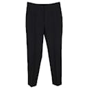 Dolce & Gabbana Tapered Trousers in Black Wool