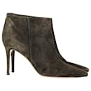 Gianvito Rossi Ankle Boots in Khaki Suede