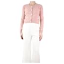 Pink button-up cashmere cardigan - size UK 10 - Autre Marque