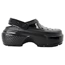 Stomp High Shine Sandals - Crocs - Thermoplastic - Black - Autre Marque